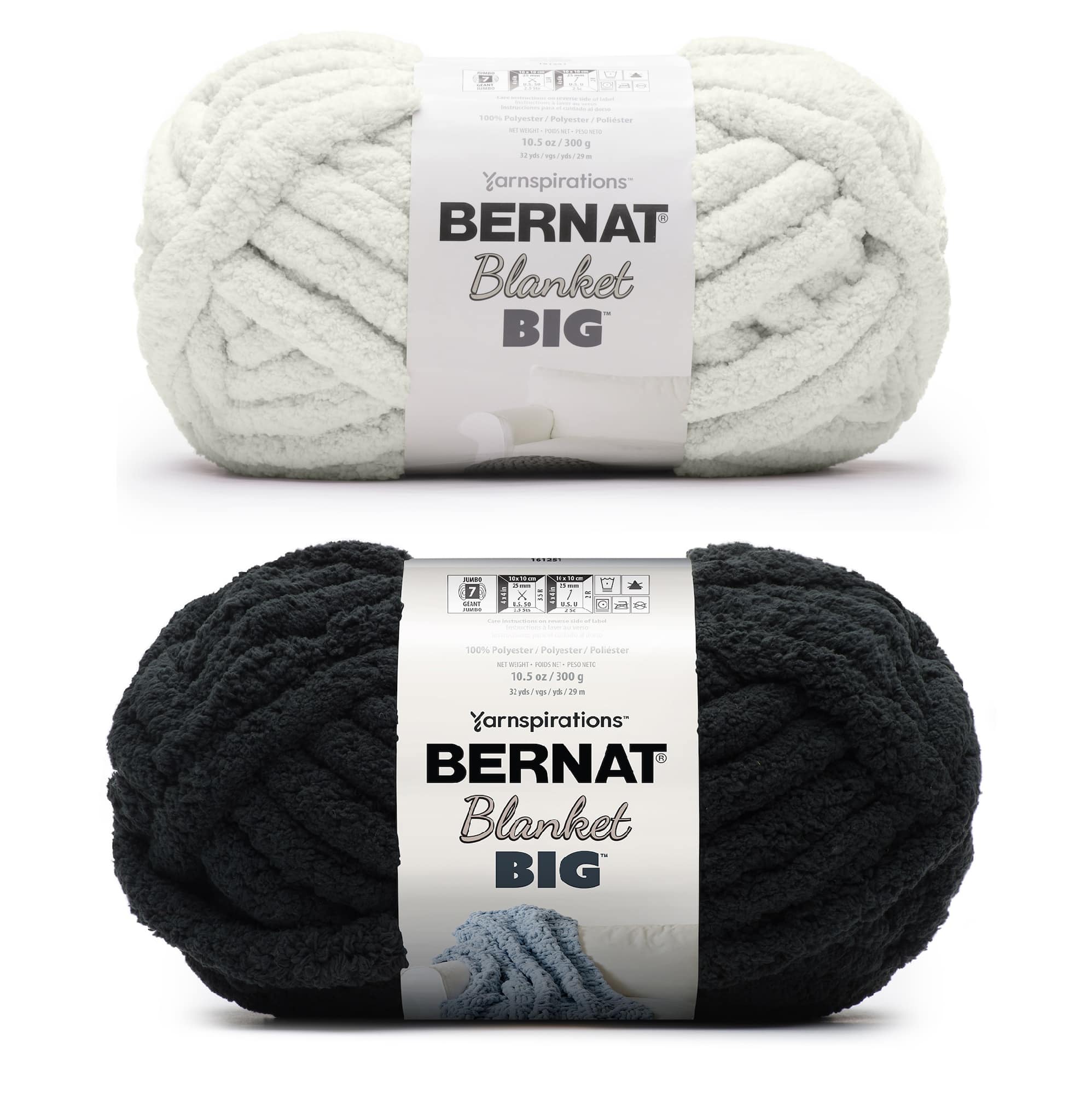Bernat® 12 Pack Blanket Big™ 2 Color Yarn